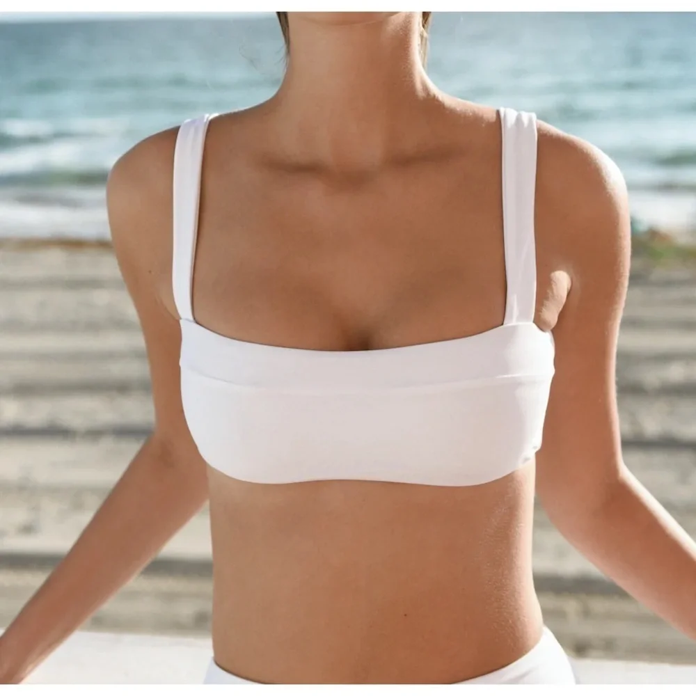 NWT Jade Swim Coast Swim Top in Nude